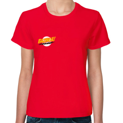 Футболка с надписью Bazinga