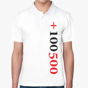 Мужская футболка поло +100500
